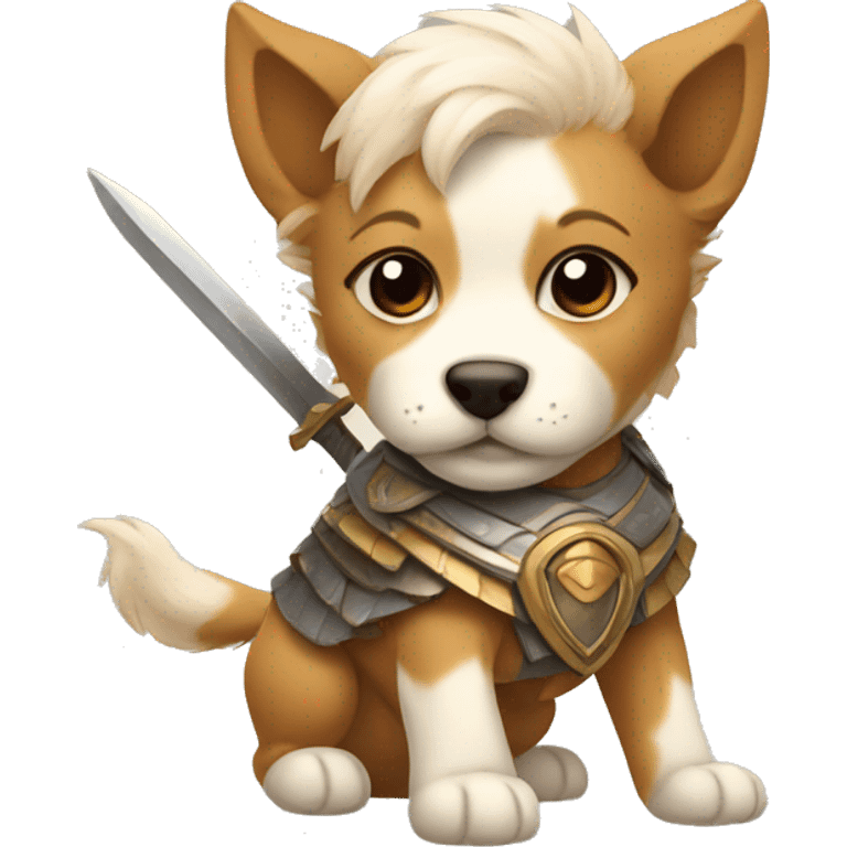 Warrior puppy emoji