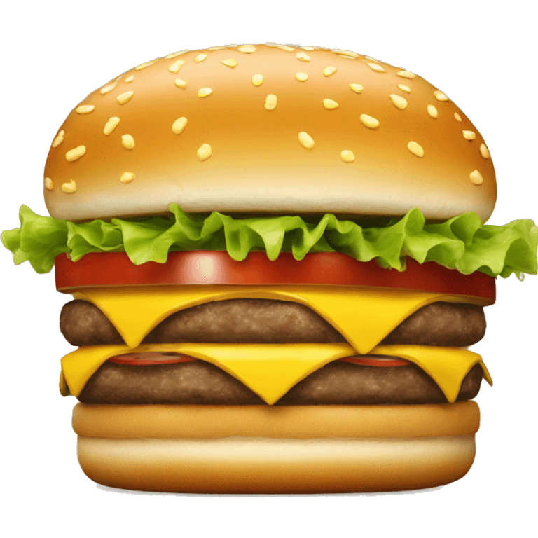 Hamburguesa feliz emoji