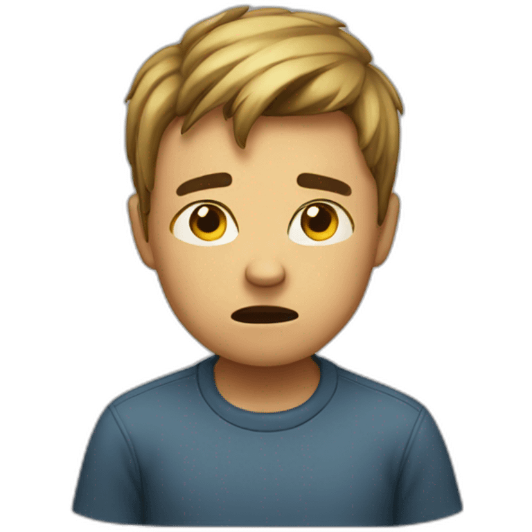 irritated boy emoji