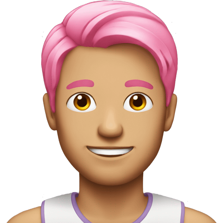 A guy with pink hair  emoji