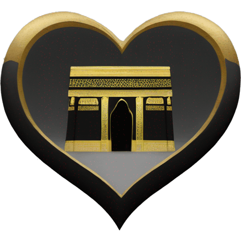 Heart with kaaba emoji