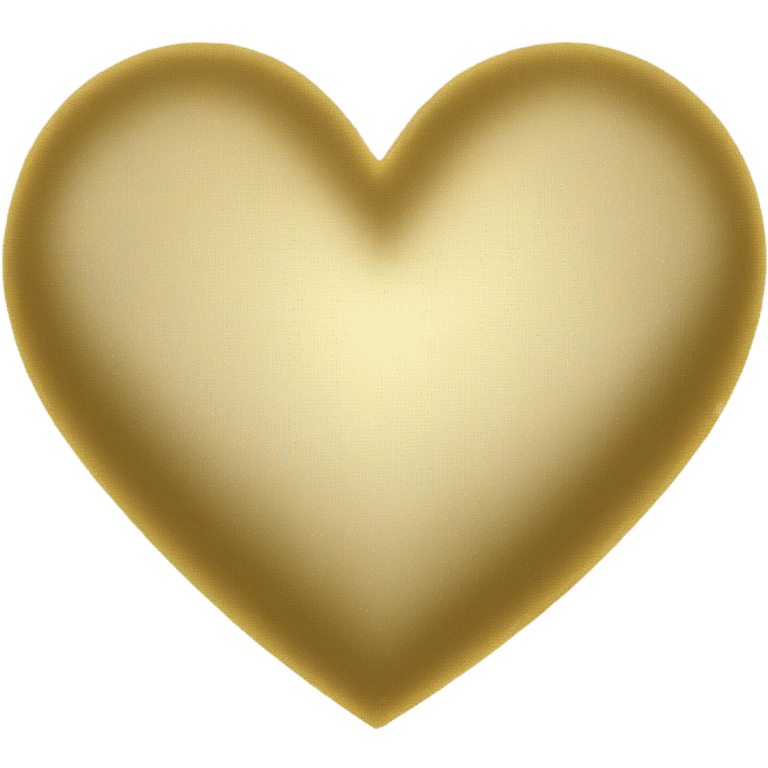 Golden heart emoji