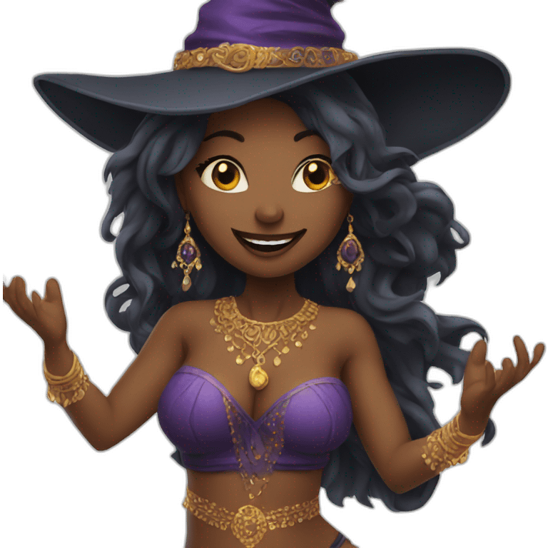 witch doing belly dance emoji