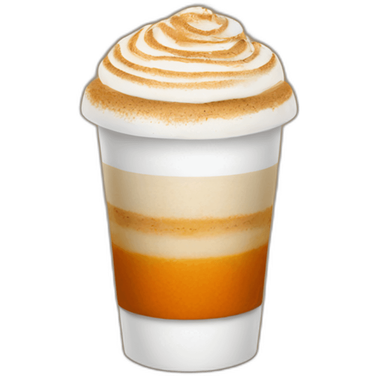 Pumpkin latte emoji