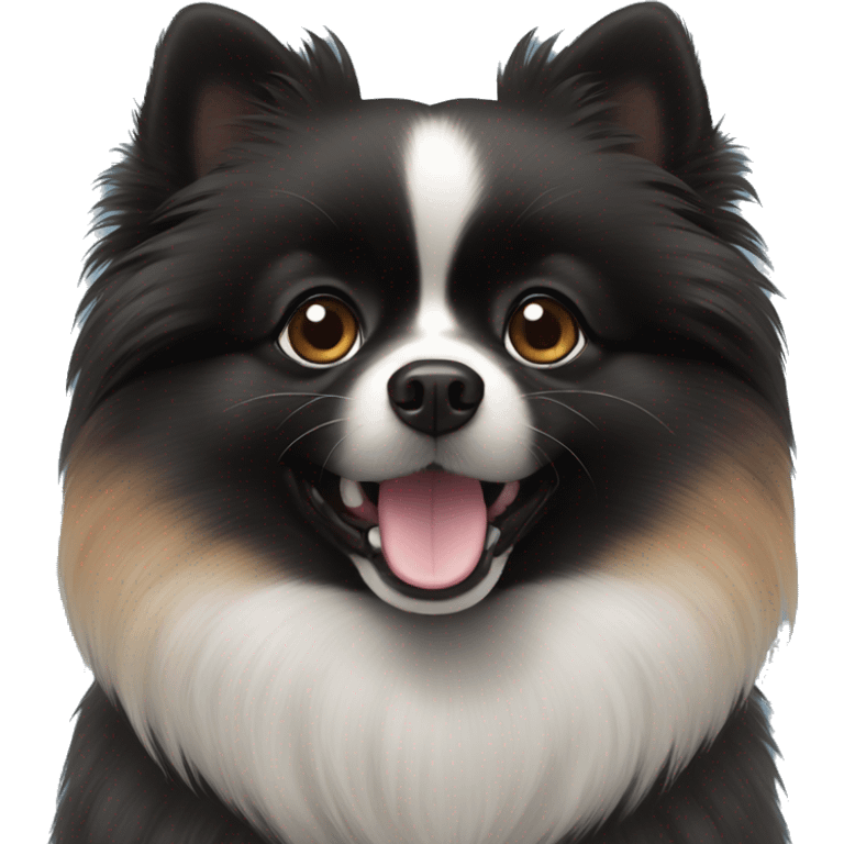 Black Pomeranian emoji