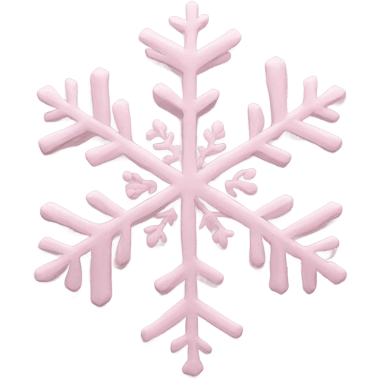 Cold Pink Snowflake  emoji