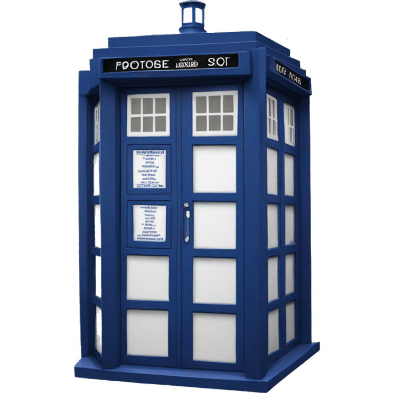 doctor who tardis emoji