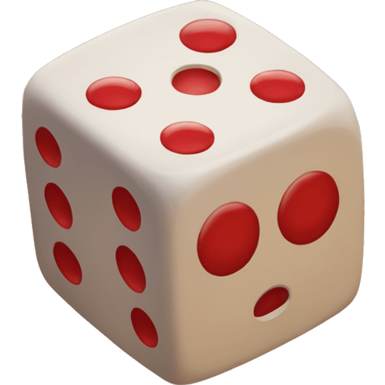 Red sinewave in a dice emoji