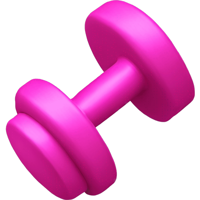 Pink dumbbells emoji