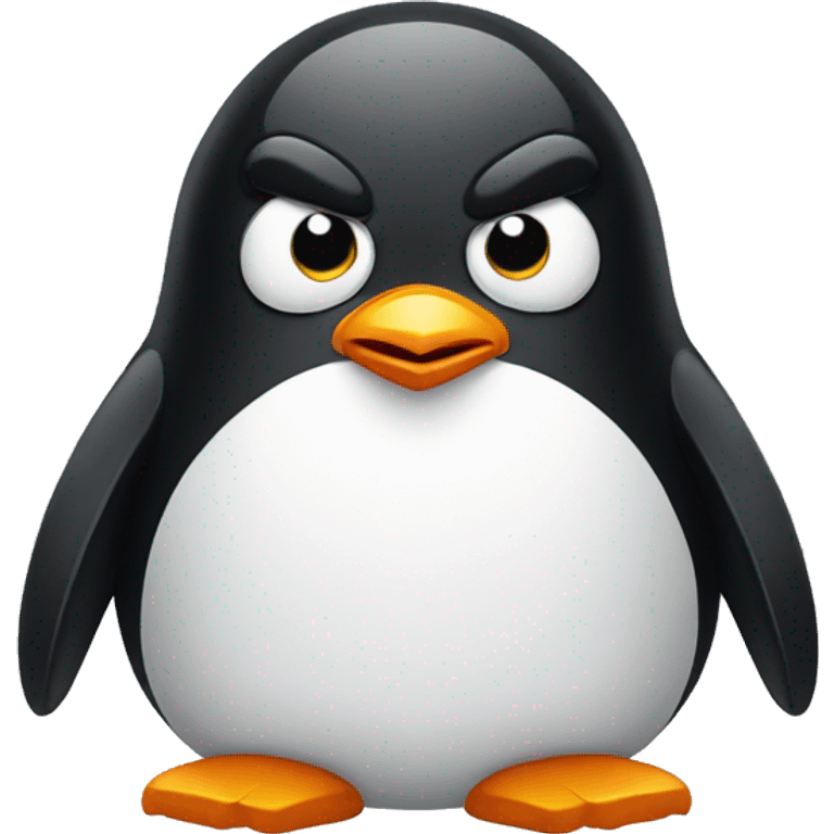 Angry penguin emoji