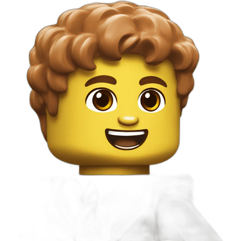 lego brick cheering more obivious emoji