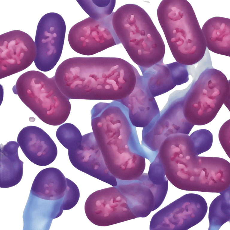 Gram staining bacteria emoji