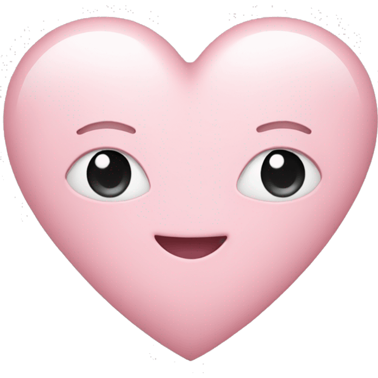 light pink heart  emoji