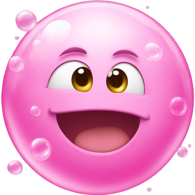 Pink bubbles emoji