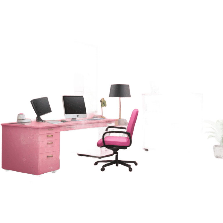 Pink office emoji