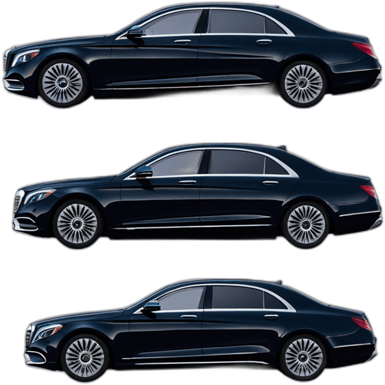 Mercedes s maybach 2023 two color profile view emoji