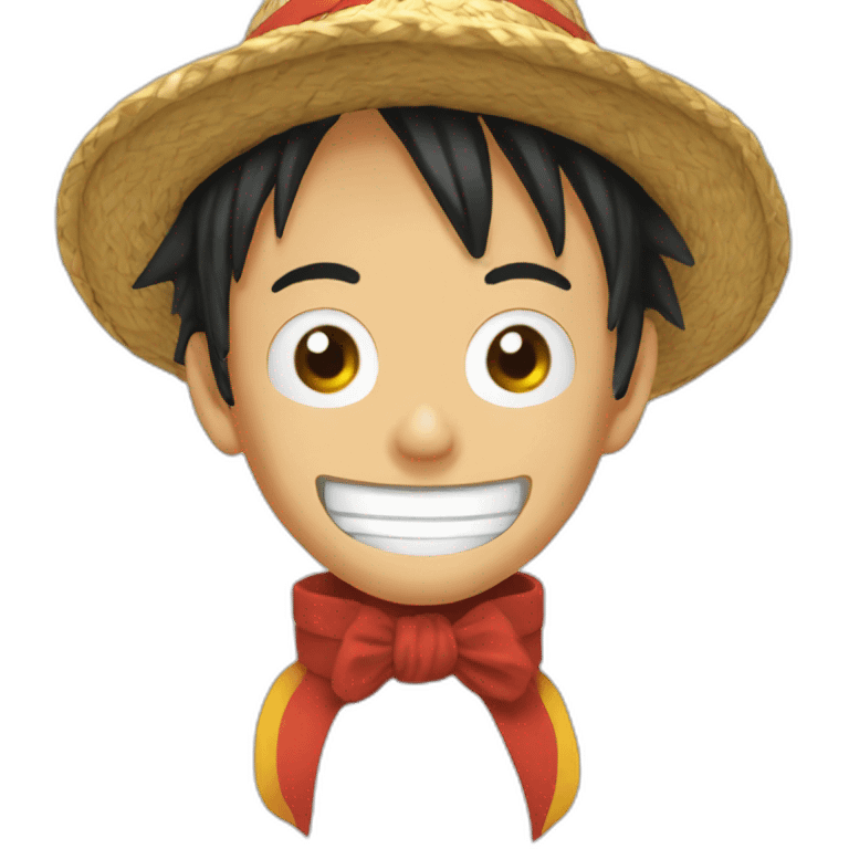 Luffy au chapeau de paille emoji