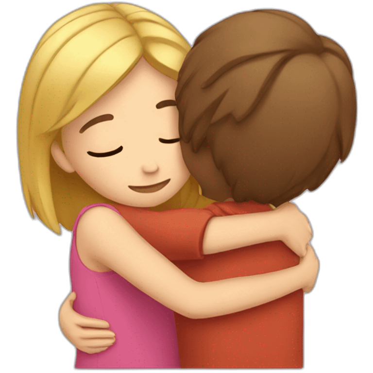 girl hug emoji