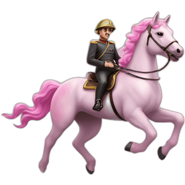 Francisco franco ride pink unicorn rainbow emoji