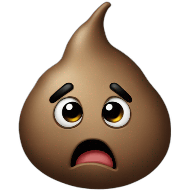 Turd is angry emoji