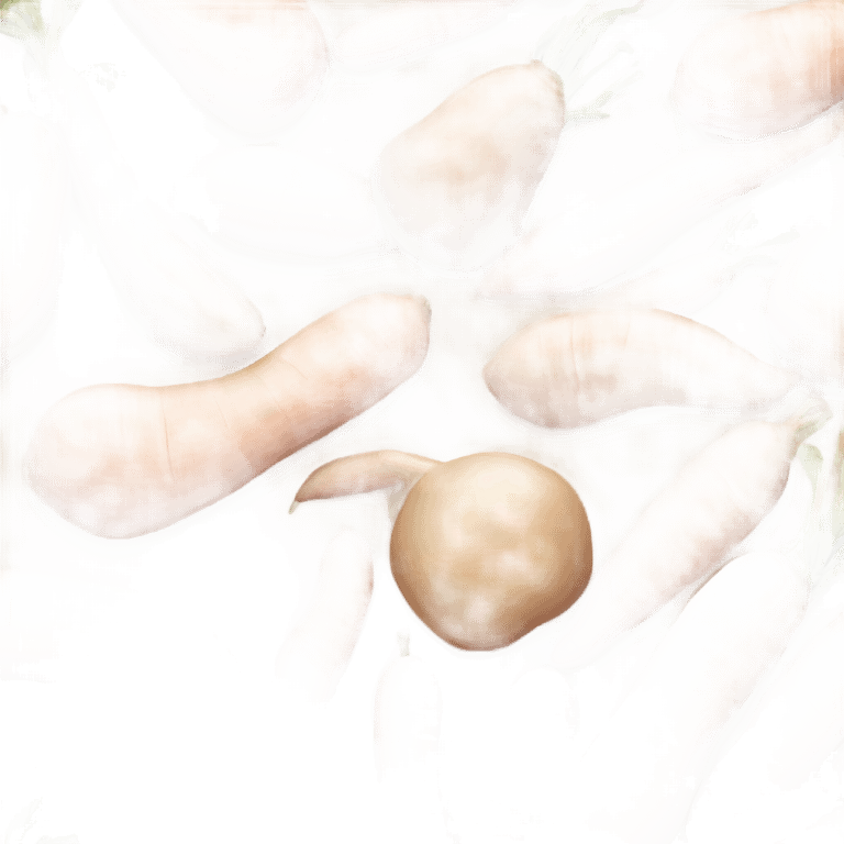 Flesh colored vegetable emoji