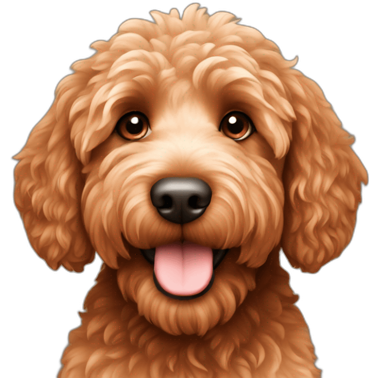 Copper labradoodle emoji