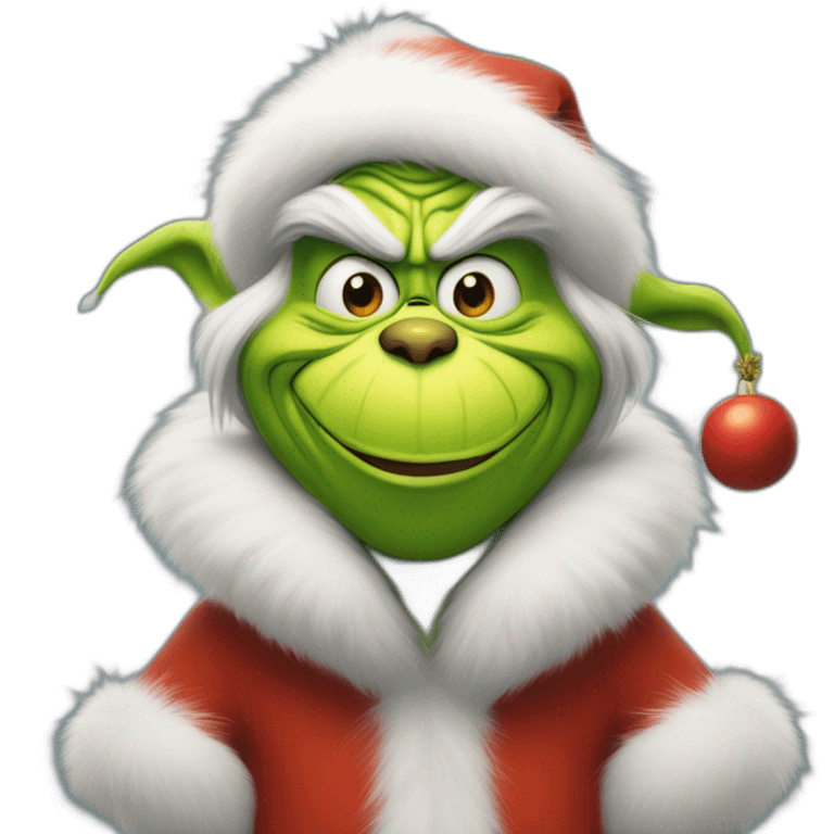 Grinch riendo a carcajadas emoji