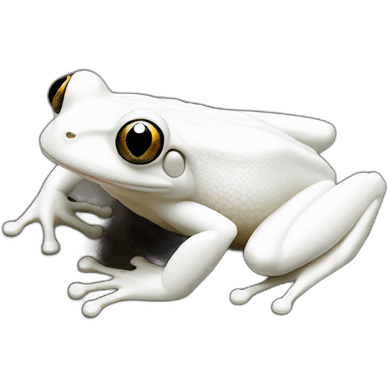 frog albino white emoji