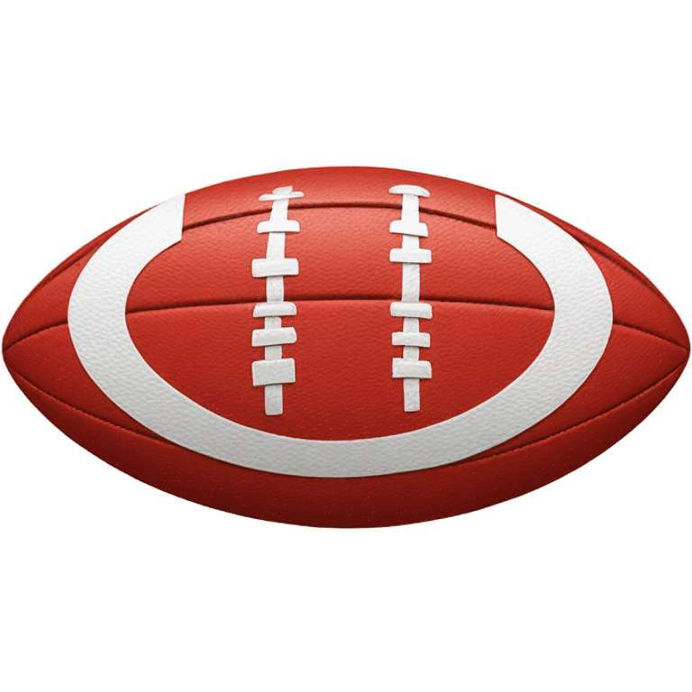 red australian rules football emoji