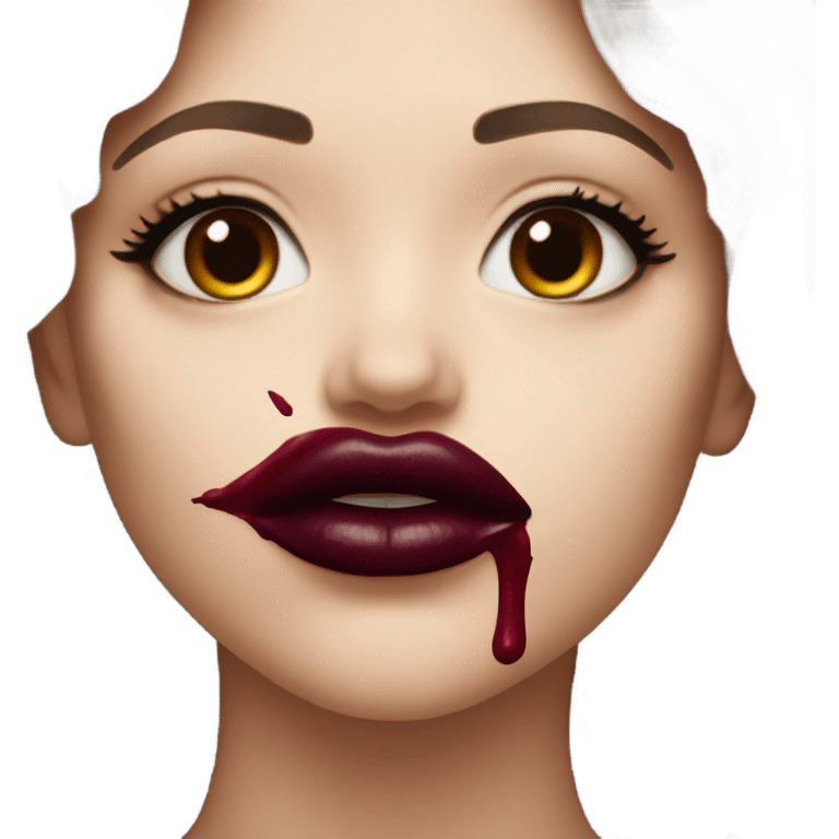 burgundy lipstick stane emoji