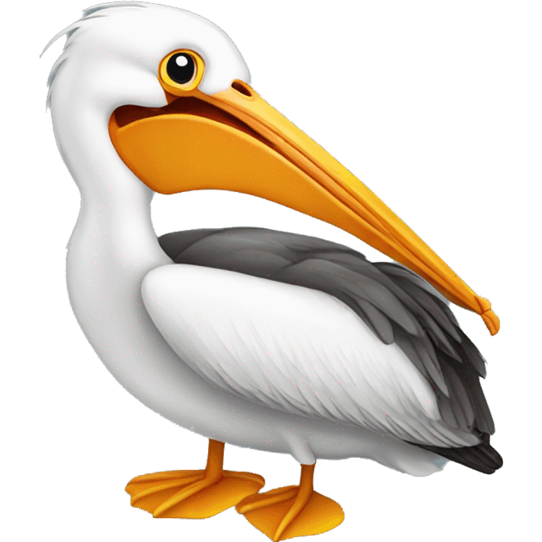 Pelican opened mouth emoji