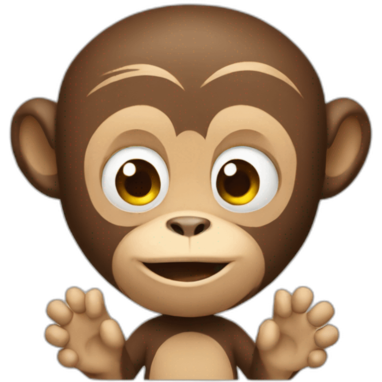 monkey with hands emoji