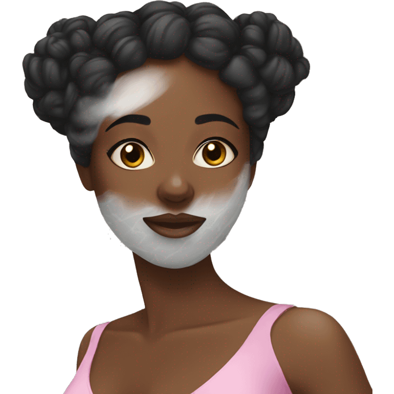 Black girl spa day emoji