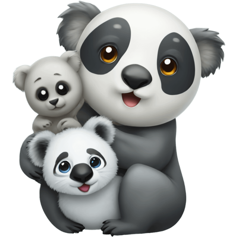 Seal and koala and panda emoji