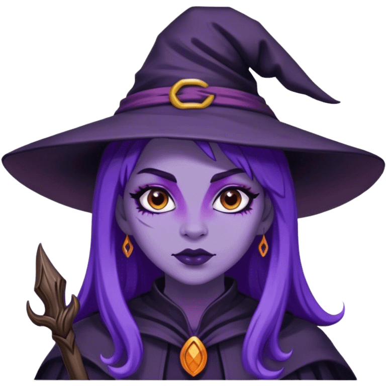  witch girl purple  emoji