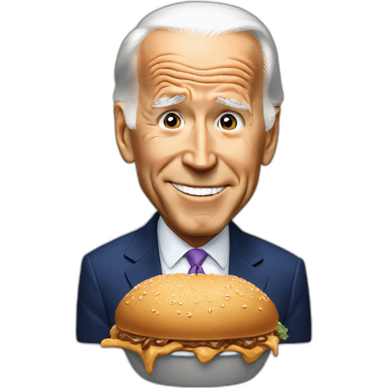 Joe Biden eats emoji