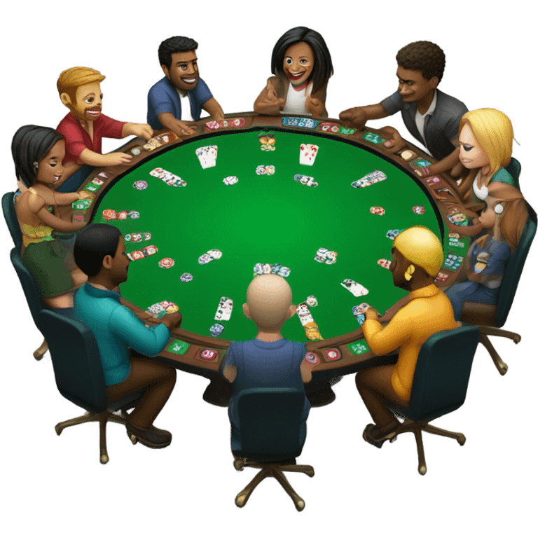 Poker table emoji