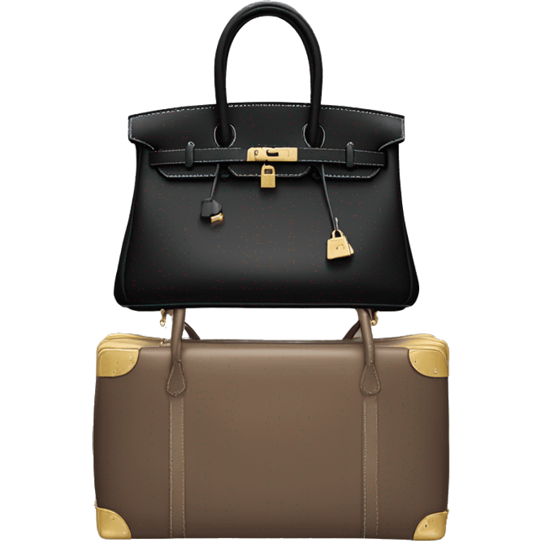 black hermes birkin bag emoji