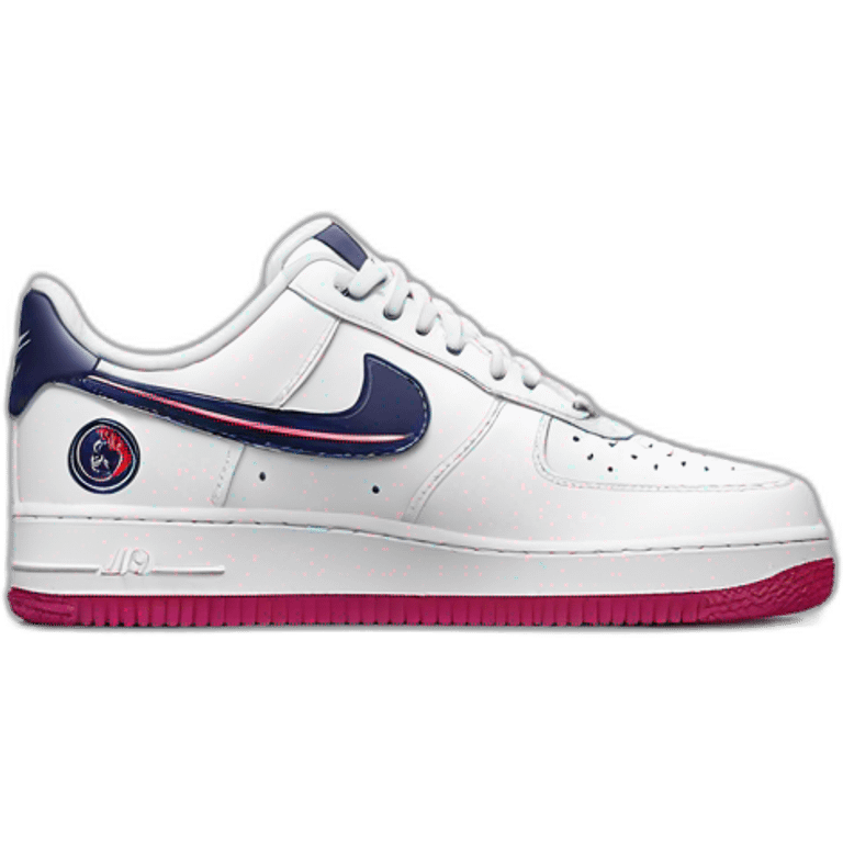 nike air force 1 collaboration with psg emoji