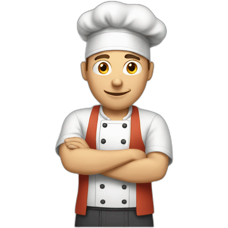 white man cooking emoji