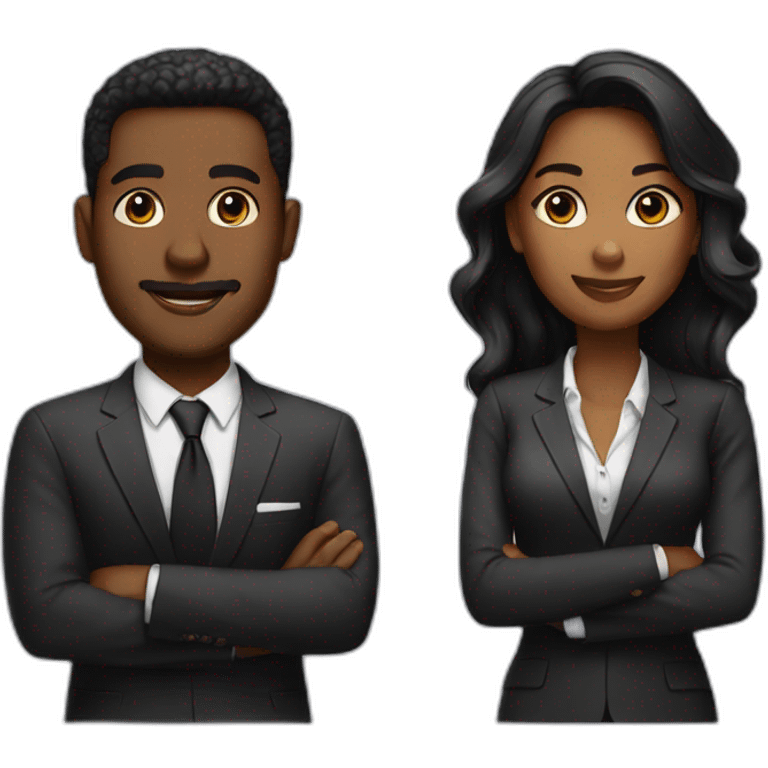 business black couple emoji