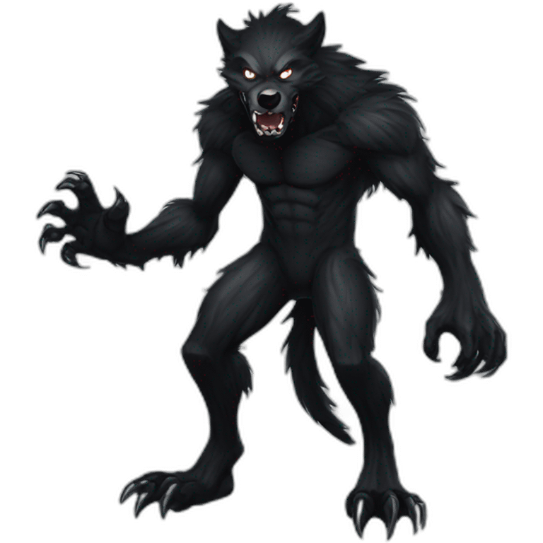 Symbiote werewolf emoji