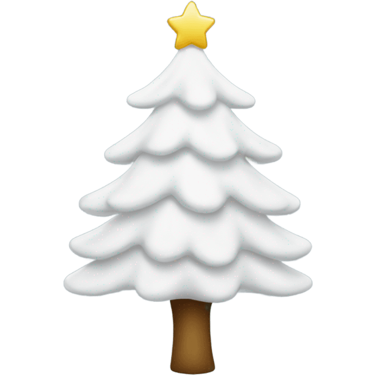 White Christmas tree emoji