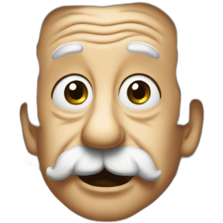 Einstein super funny face emoji