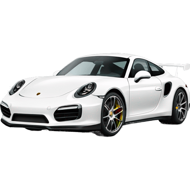 white porsche turbo s gt emoji