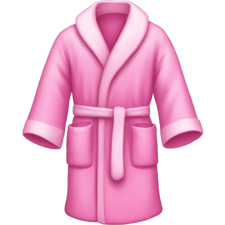 Pink robe with heatts emoji