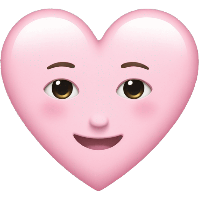 Light pink heart emoji emoji