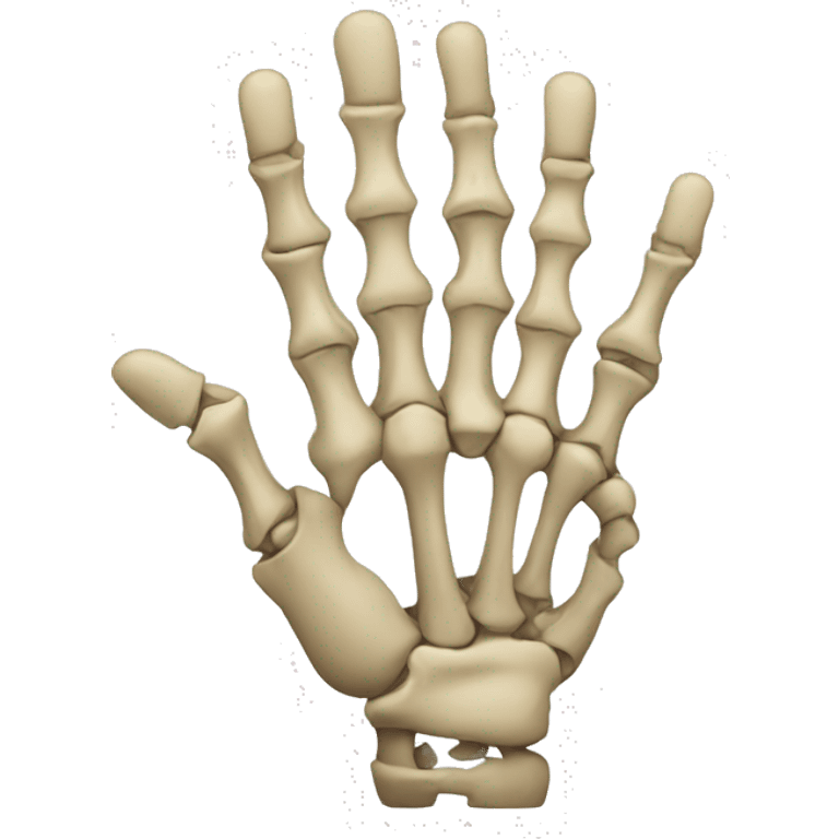 Bones hand  emoji