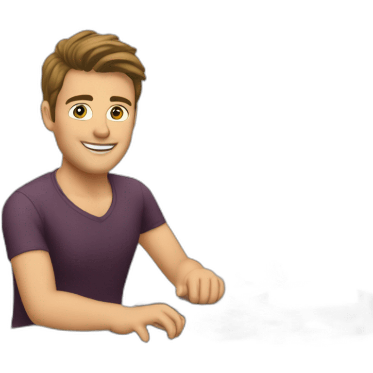 darcy glennen on the computer emoji