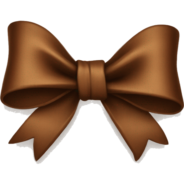 Brown bow emoji